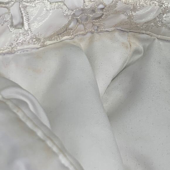 TOCCIN(NY) Size S Ivory Polyester Lace A-Line Belted Shirt Dress - Picture 7 of 10